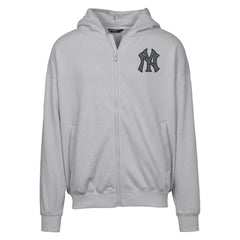 New York Yankees Levelwear Uphill Abyssal Full-Zip Hoodie - Gray Hoodies