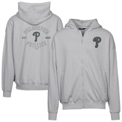 Philadelphia Phillies Levelwear Uphill Abyssal Full-Zip Hoodie - Gray Hoodies