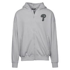 Philadelphia Phillies Levelwear Uphill Abyssal Full-Zip Hoodie - Gray Hoodies