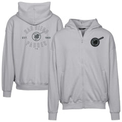 San Diego Padres Levelwear Uphill Abyssal Full-Zip Hoodie - Gray Hoodies