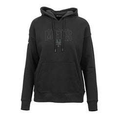 New York Mets Levelwear Women's Adorn Darkmoon Pullover Hoodie - Black Hoodies