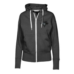 Toronto Blue Jays Levelwear Women's Gardinia Nightfall Full-Zip Hoodie - Black Hoodies