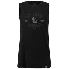 St. Louis Cardinals Levelwear Women's Influx Abyssal Tank Top - Black Tanks