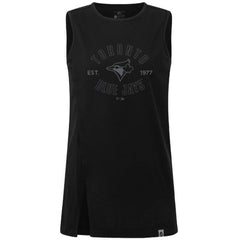 Toronto Blue Jays Levelwear Women's Influx Abyssal Tank Top - Black Tanks