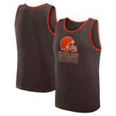 Cleveland Browns Logo Athletic Unmatched Success Tank Top Brown