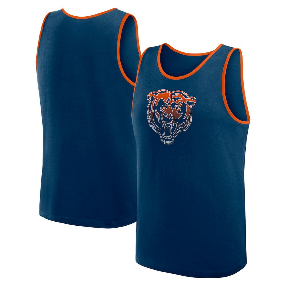 Chicago Bears Logo Athletic Unmatched Success Tank Top Navy