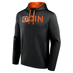 Cincinnati Bengals Logo Athletic Head Start Pullover Hoodie Black