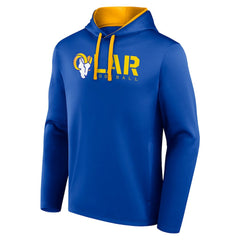 Los Angeles Rams Logo Athletic Head Start Pullover Hoodie Royal