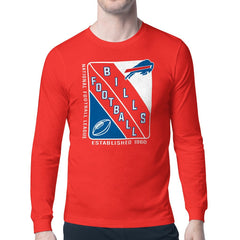 Buffalo Bills Starter Shield Logo Long Sleeve T-Shirt Red