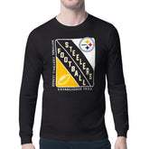 Pittsburgh Steelers Starter Shield Logo Long Sleeve T-Shirt Black