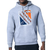 Denver Broncos Starter Shield Logo Pullover Hoodie Heather Gray