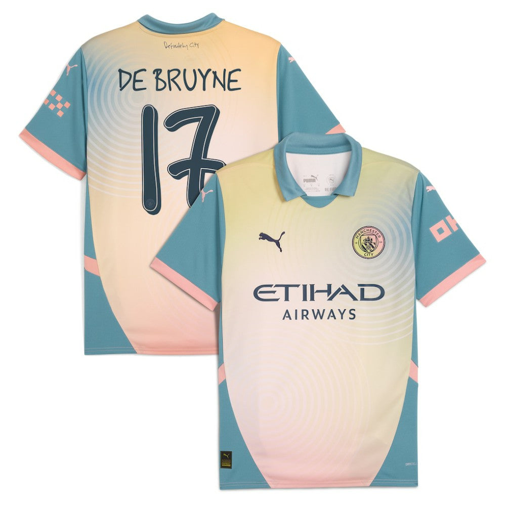 Kevin De Bruyne Manchester City 2024/25 Fourth Replica Player Jersey Blue