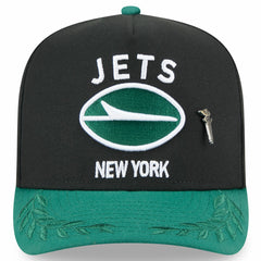 New York Jets New Era 2025 NFL Draft On Stage A-Frame 59FIFTY Fitted Hat Black/Green