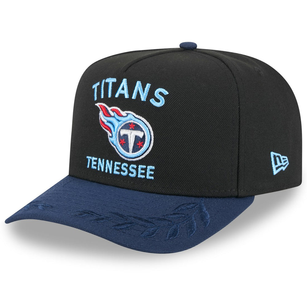 Tennessee Titans New Era 2025 NFL Draft A-Frame 9FIFTY Snapback Hat Black/Navy