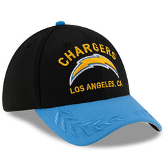 Los Angeles Chargers New Era 2025 NFL Draft 39THIRTY Flex Hat Black/Powder Blue