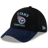 Tennessee Titans New Era 2025 NFL Draft 39THIRTY Flex Hat Black/Navy