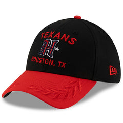 Houston Texans New Era 2025 NFL Draft 39THIRTY Flex Hat Black/Red
