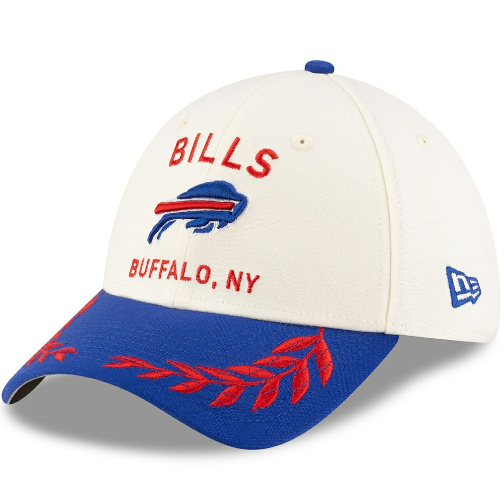 Buffalo Bills New Era 2025 NFL Draft 39THIRTY Flex Hat Cream/Royal