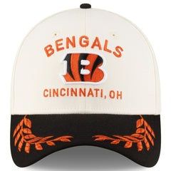 Cincinnati Bengals New Era 2025 NFL Draft 39THIRTY Flex Hat Cream/Black