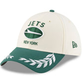 New York Jets New Era 2025 NFL Draft 39THIRTY Flex Hat Cream/Green