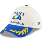 Los Angeles Rams New Era 2025 NFL Draft 39THIRTY Flex Hat Cream/Royal