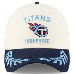 Tennessee Titans New Era 2025 NFL Draft 39THIRTY Flex Hat Cream/Navy