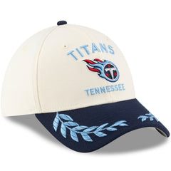 Tennessee Titans New Era 2025 NFL Draft 39THIRTY Flex Hat Cream/Navy