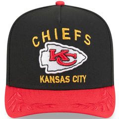 Kansas City Chiefs New Era Youth 2025 NFL Draft A-Frame 9FIFTY Snapback Hat Black/Red