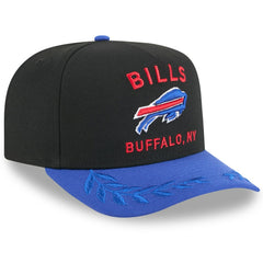 Buffalo Bills New Era Youth 2025 NFL Draft A-Frame 9FIFTY Snapback Hat Black/Royal