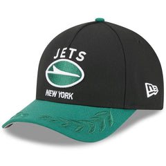 New York Jets New Era Youth 2025 NFL Draft 9FORTY A-Frame M-Crown Adjustable Hat Black/Green