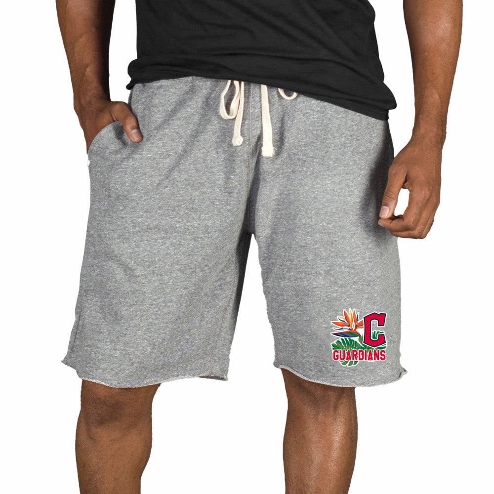 Cleveland Guardians Concepts Sport Mainstream Tri-Blend Shorts - Gray Shorts