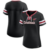 Arizona Cardinals Women's Original State Lace-Up T-Shirt Black