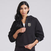 NHL Vegas Golden Knights lululemon Women's Scuba Oversized Half-Zip Hoodie - Black