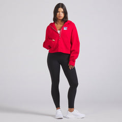 NHL New York Rangers lululemon Women's Scuba Oversized Half-Zip Hoodie - True Red