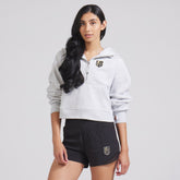 NHL Vegas Golden Knights lululemon Women's Scuba Oversized Half-Zip Hoodie - Heathered Core Ultra Light Grey
