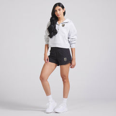 NHL Vegas Golden Knights lululemon Women's Scuba Oversized Half-Zip Hoodie - Heathered Core Ultra Light Grey