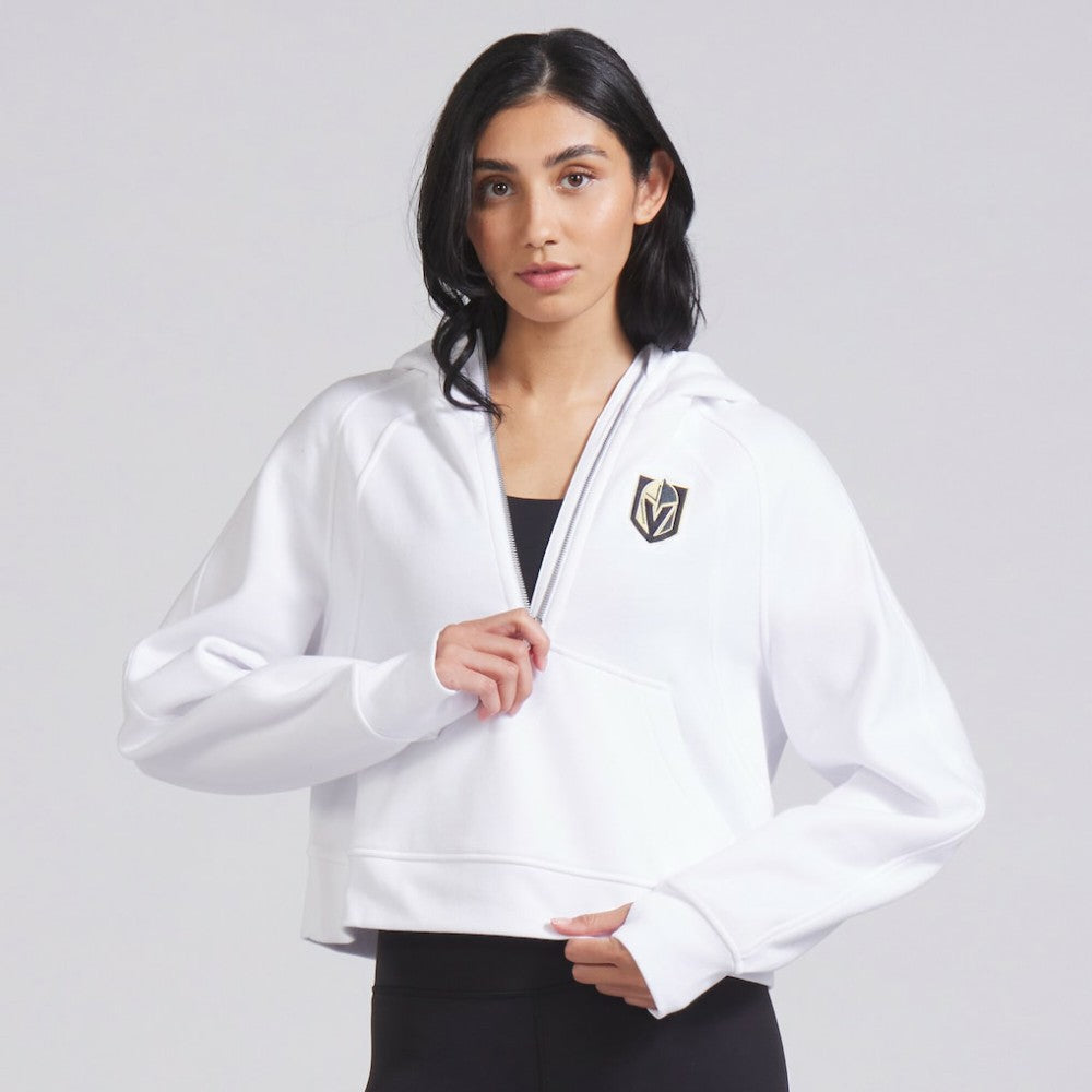 NHL Vegas Golden Knights lululemon Women's Scuba Oversized Half-Zip Hoodie - White
