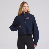 NHL Montreal Canadiens lululemon Women's Scuba Oversized Half-Zip Hoodie - True Navy