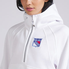 NHL New York Rangers lululemon Women's Scuba Oversized Half-Zip Hoodie - White