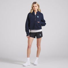 NHL Seattle Kraken lululemon Women's Scuba Oversized Half-Zip Hoodie - True Navy