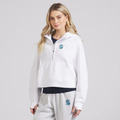 NHL Seattle Kraken lululemon Women's Scuba Oversized Half-Zip Hoodie - White