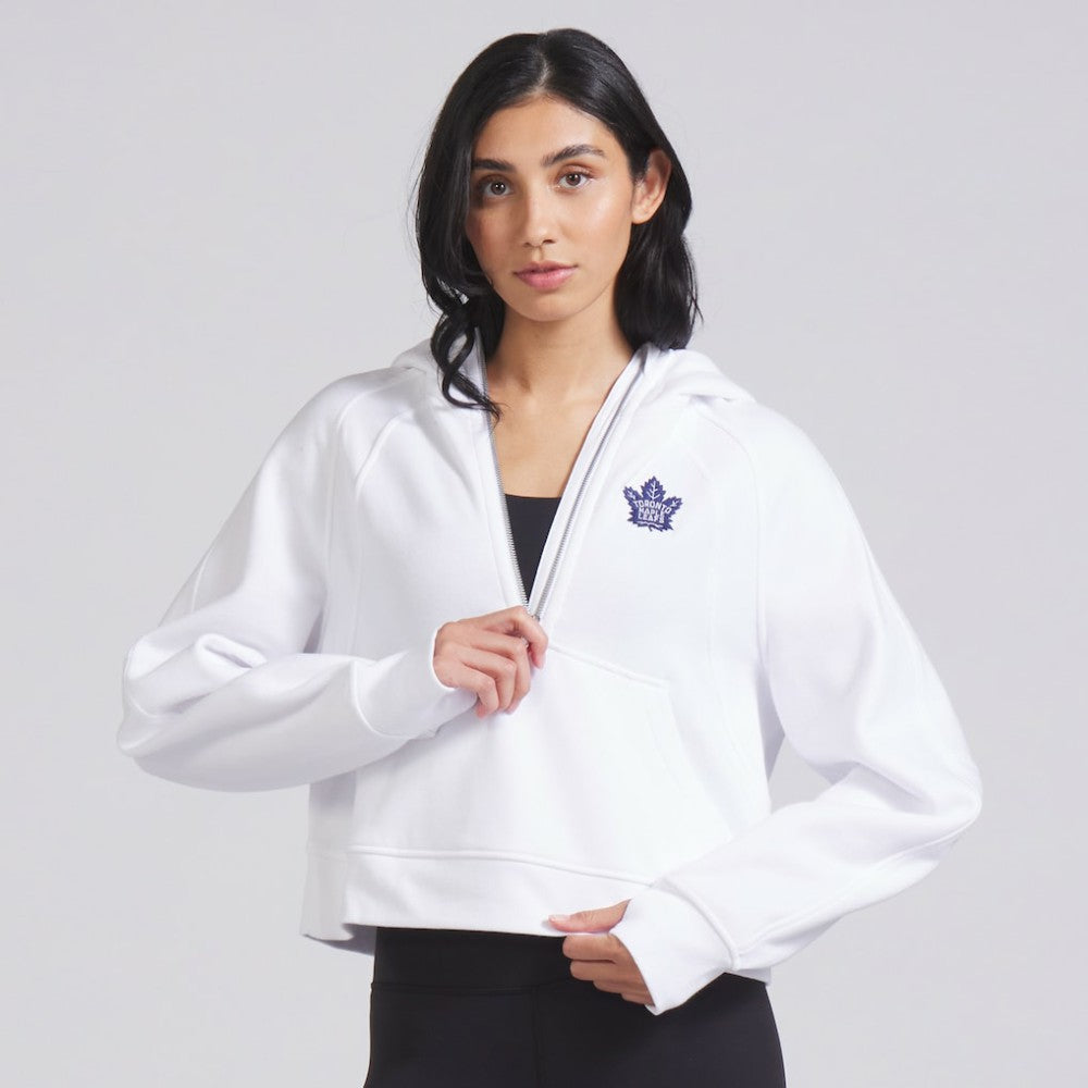 NHL Toronto Maple Leafs lululemon Women's Scuba Oversized Half-Zip Hoodie - White