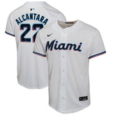 MLB Sandy Alcantara Miami Marlins Nike Youth Home Game Player Jersey - White