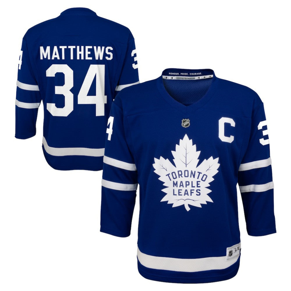NHL Auston Matthews Toronto Maple Leafs Youth Home Replica Player Jersey - Blue