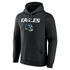 Saquon Barkley Philadelphia Eagles Name & Number Team Wordmark Pullover Hoodie Black