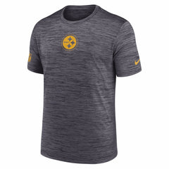Pittsburgh Steelers Big & Tall Sideline Velocity Performance T-Shirt Black