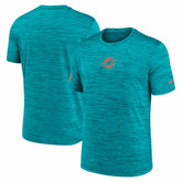 Miami Dolphins Big & Tall Sideline Velocity Performance T-Shirt Aqua