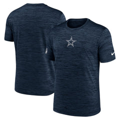 Dallas Cowboys Big & Tall Sideline Velocity Performance T-Shirt Navy