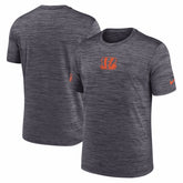 Cincinnati Bengals Big & Tall Sideline Velocity Performance T-Shirt Black