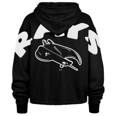 Tampa Bay Rays '47 Women's City Connect Venice Cropped Pullover Hoodie - Black Hoodies